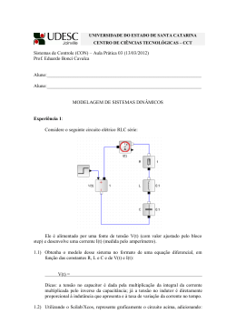Sistemas de Controle (CON) – Aula Prática 03 (13/03/2012