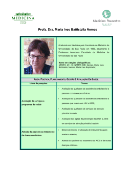 Profa. Dra. Maria Ines Battistella Nemes