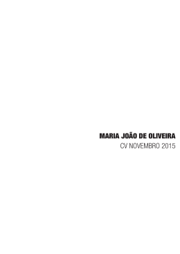 MARIA JOÃO DE OLIVEIRA CV NOVEMBRO 2015 - dinâmia`cet-iul