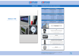 Elektro E100 - Certuss Dampfautomaten GmbH & Co. KG
