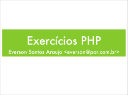 Exercicios PHP