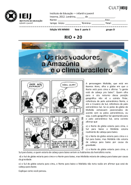 RIO + 20 - IEIJ - Instituto de Educação Infantil e Juvenil