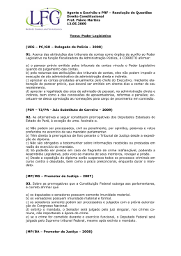 Resolução de Questões Direito Constitucional Prof. Flávio Martins