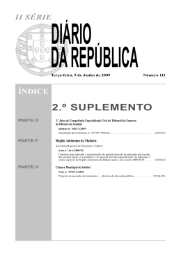 Aviso n.º 44-A/2009/M - Secretaria Regional Educação Recursos