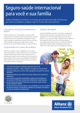 Seguro-saúde internacional para você e sua família