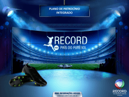 Record no País do Futebol - Comercial RECORD