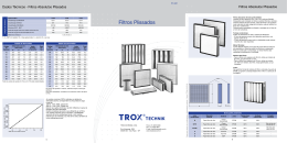 Filtros Plissados F7 - 001 Technical Leaflet 1,2 MB PDF