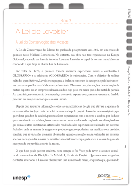 A Lei de Lavoisier - Acervo Digital da Unesp