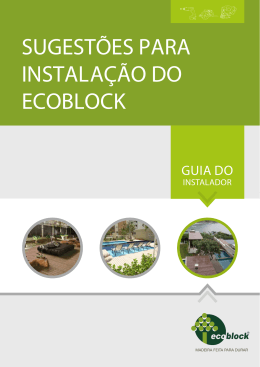 Guia do Instalador Ecoblock 2015
