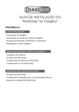 GUIA DE INSTALAÇÃO DO "MultiDiag® for DiagBox"