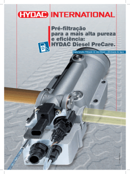 Pré-filtração para a mais alta pureza e eficiência: HYDAC Diesel