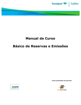 Manual de Curso Básico de Reservas e Emissões