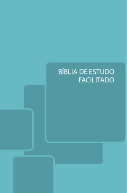 BÍBLIA DE ESTUDO FACILITADO