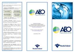 Programa Brasileiro de OEA - Receita Federal