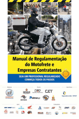 Manual de Regulamentação do Motofrete