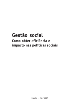 Gestão social: como obter eficiência e impacto nas políticas