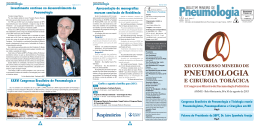 XII Congresso Mineiro - Sociedade Mineira de Pneumologia e
