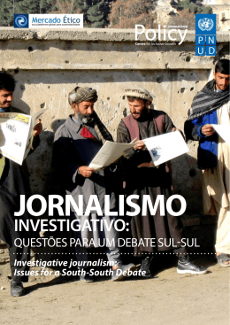 Jornalismo Investigativo - International Policy Centre for inclusive