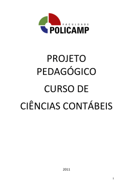 PPC - Projeto Pedagógico do Curso