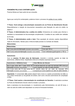 Documentação - Administradora de Consórcio SICOOB Paraná Ltda