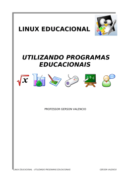 LINUX EDUCACIONAL UTILIZANDO PROGRAMAS EDUCACIONAIS