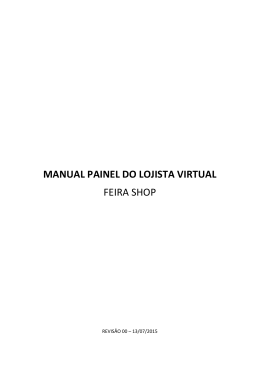 Manual do Painel do Vendedor