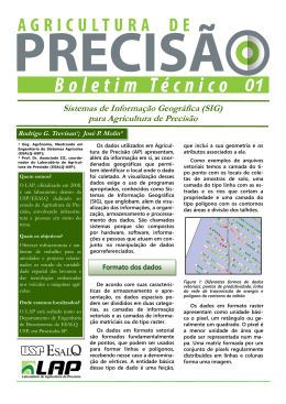 Sistemas de Informação Geográfica (SIG) para Agricultura de Precisão