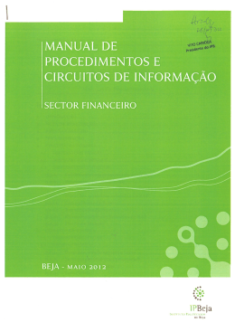 Manual de Procedimentos Sector Financeiro
