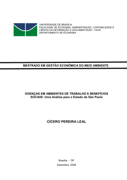 CÍCERO PEREIRA LEAL - Universidade de Brasília