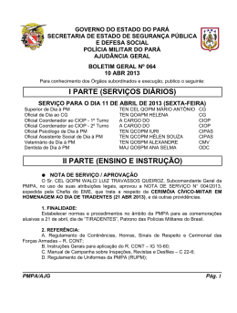 BG 064 - De 10 ABR 2013 - Proxy da Polícia Militar do Pará!