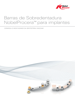 NobelProcera Implant bar overdenture brochure