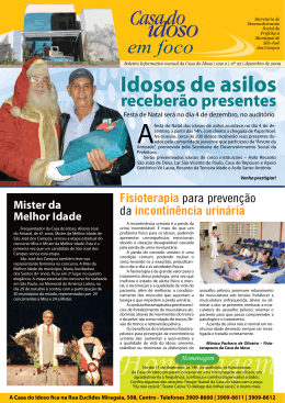 Idosos de asilos - Prefeitura Municipal de São José dos Campos