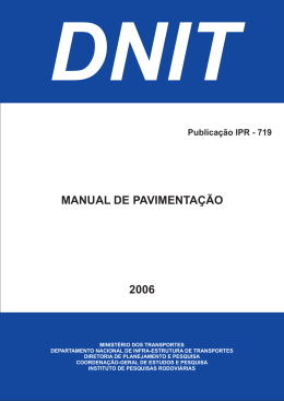 MANUAL DE PAVIMENTAÇÃO 2006