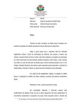 Autos nº - Tribunal de Justiça do Estado de Mato Grosso