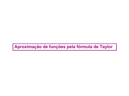 Aproximação de funções pela fórmula de Taylor