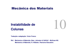 Instabilidade de Colunas Mecânica dos Materiais