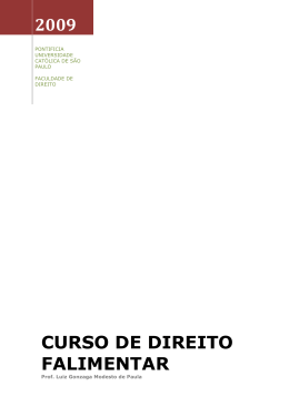 CURSO DE DIREITO FALIMENTAR - Universidade Federal do Amapá