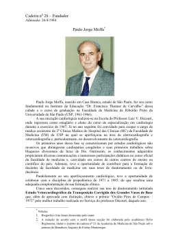 Paulo Jorge Moffa - Academia de Medicina de São Paulo