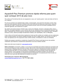 Aquaclic® promove rápida reforma para quem quer
