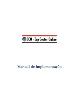 Manual de implementação