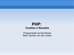 13 - PHP: Cookies e Sessões