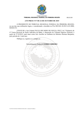PAULO RICARDO DE SOUZA CRUZ - Tribunal Regional Federal da