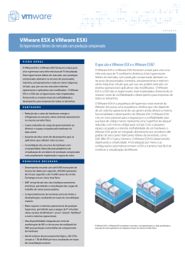 VMware ESX e VMware ESXi