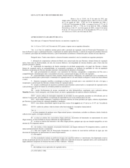 Lei Nº 12.727 de 17 de Outubro de 2012