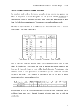 Probabilidade e Estatística I – Antonio Roque – Aula 5 1
