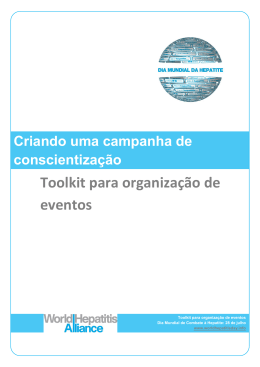 Toolkit para organização de eventos
