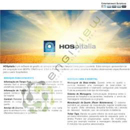 HOSpitalia é um software de gestão de serviços