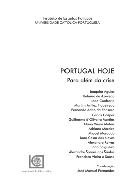 Portugal Hoje - Universidade Católica Portuguesa