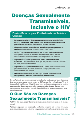 Doenças Sexualmente Transmissíveis, Inclusive o HIV