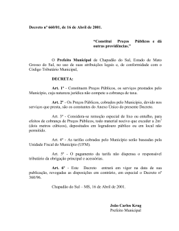 Decreto nº 660/01, de 16 de Abril de 2001.